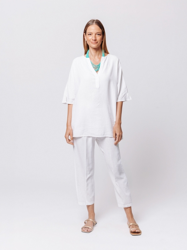 Maglia Flow in Misto Lino e Viscosa