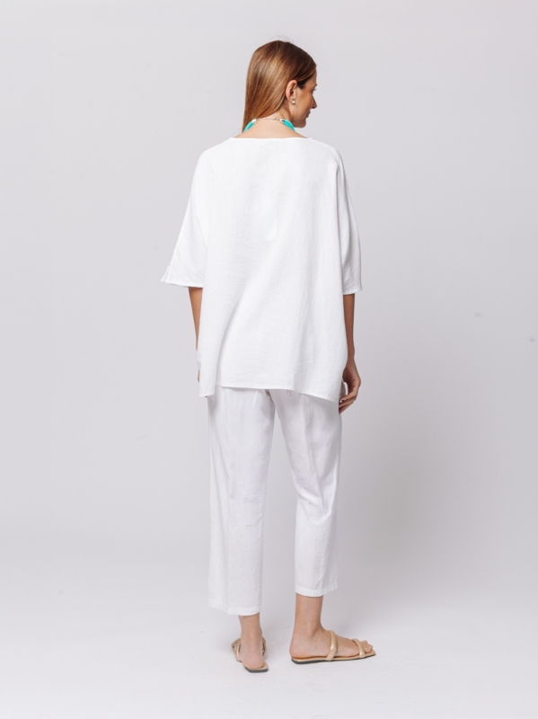 Maglia Flow in Misto Lino e Viscosa