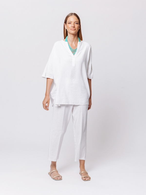 Maglia Flow in Misto Lino e Viscosa