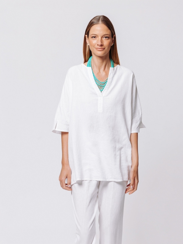 Maglia Flow in Misto Lino e Viscosa