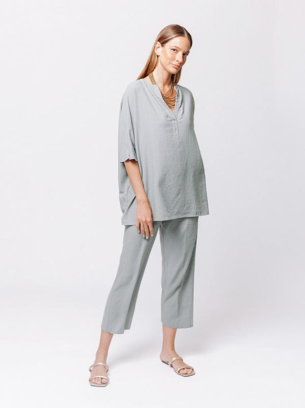 Maglia Flow in Misto Lino e Viscosa