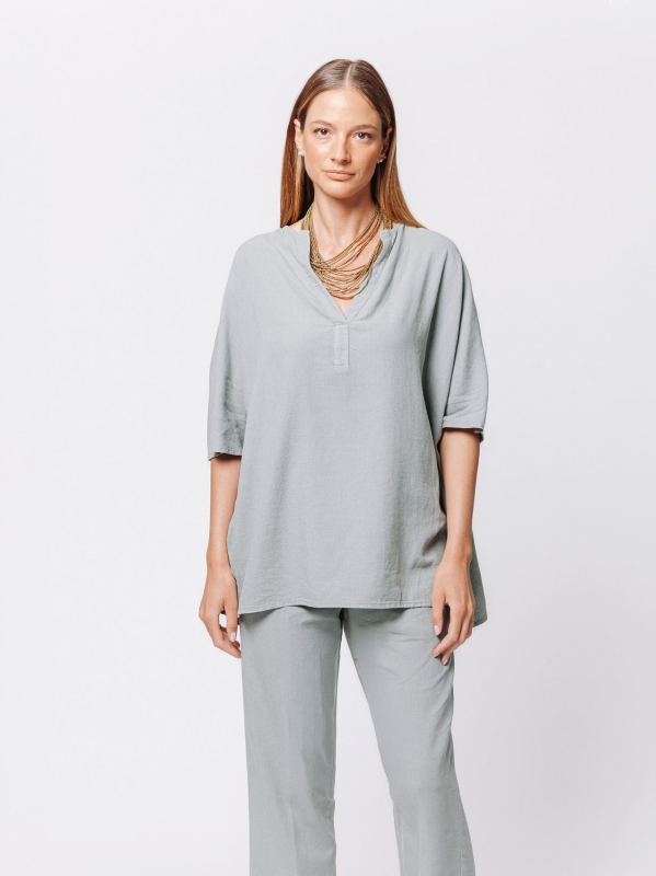 Maglia Flow in Misto Lino e Viscosa