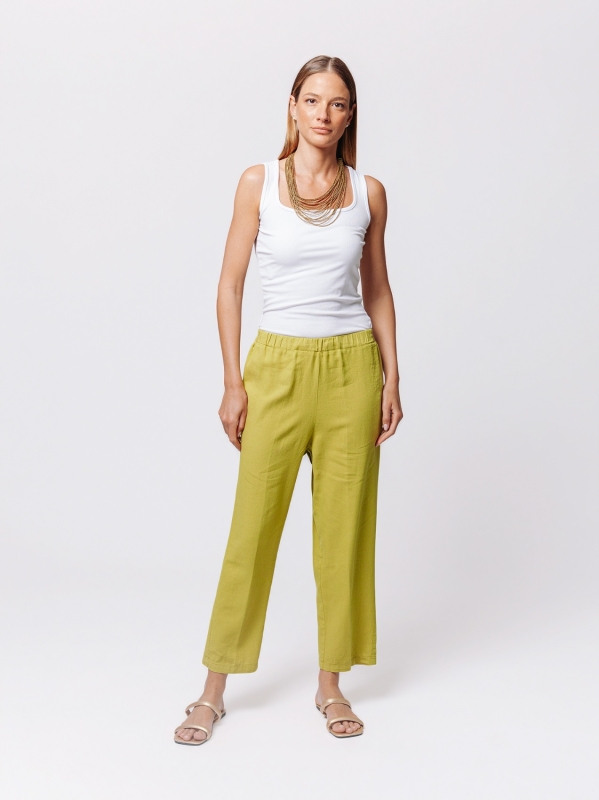 Pantalone Linen Flow in Misto Lino e Viscosa