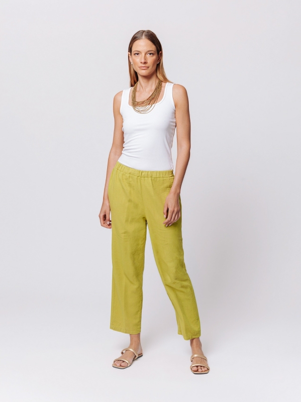 Pantalone Linen Flow in Misto Lino e Viscosa