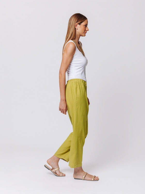 Pantalone Linen Flow in Misto Lino e Viscosa