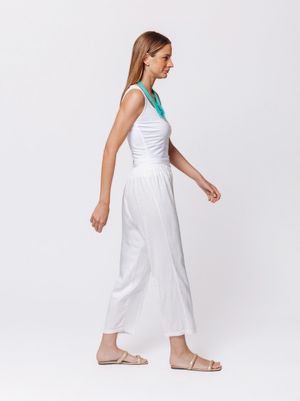 Pantalone Linen Flow in Misto Lino e Viscosa