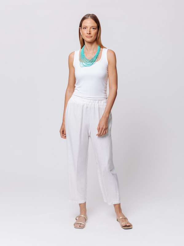 Pantalone Linen Flow in Misto Lino e Viscosa