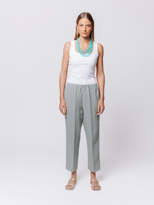 Pantalone Linen Flow in Misto Lino e Viscosa