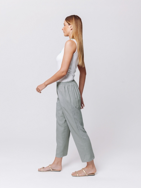 Pantalone Linen Flow in Misto Lino e Viscosa