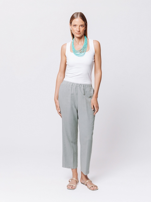 Pantalone Linen Flow in Misto Lino e Viscosa