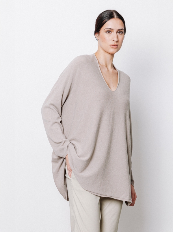 Maxi maglia in misto viscosa