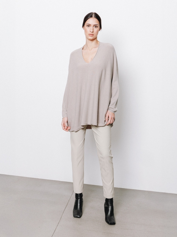 Maxi maglia in misto viscosa