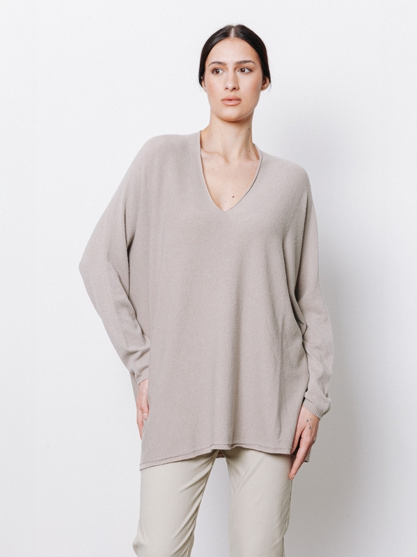 Maxi maglia in misto viscosa