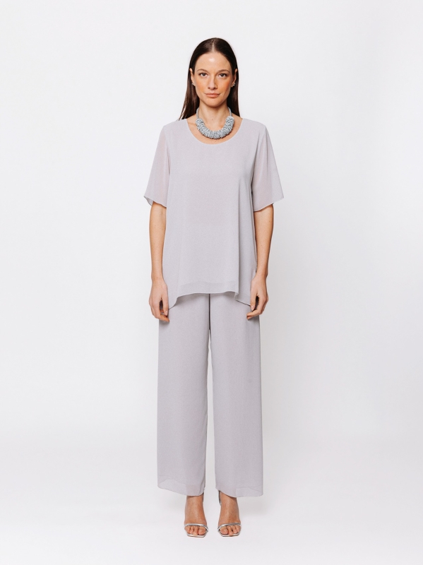 Blusa Lineare in Chiffon