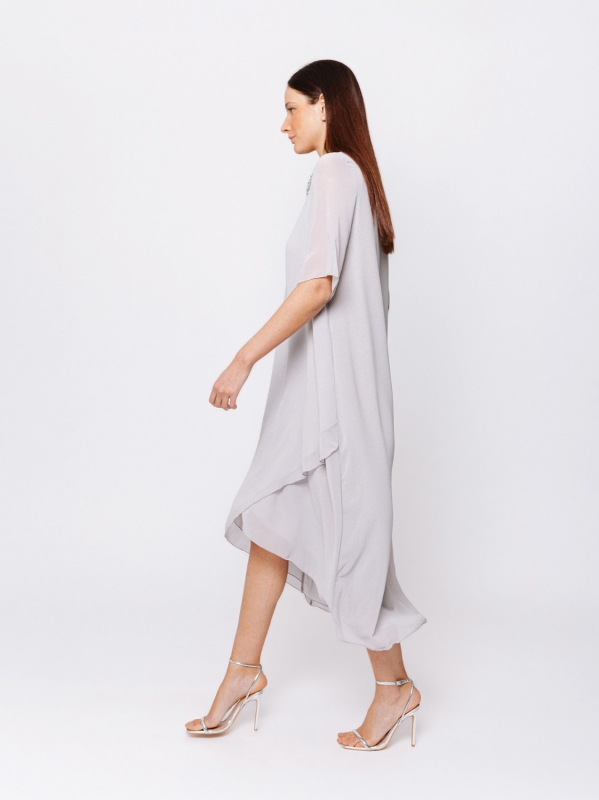 Abito Asimmetrico in Chiffon