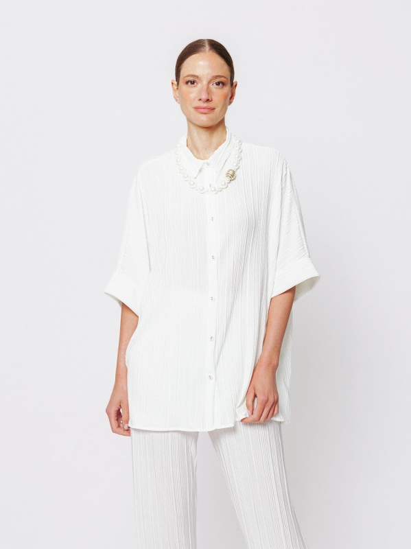 Camicia Plissé Taglia Unica