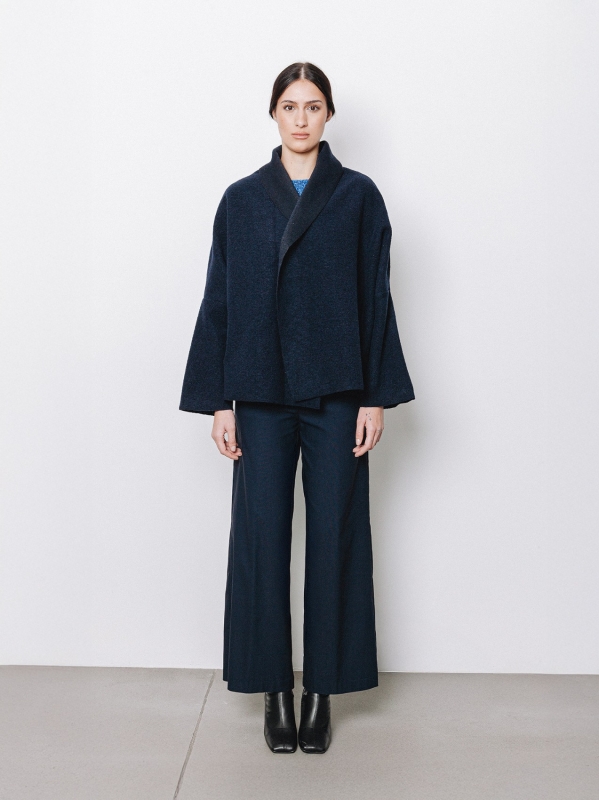 Giacca in lana cotta