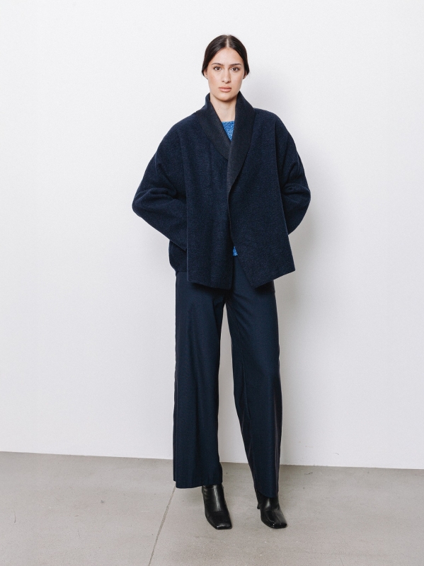 Giacca in lana cotta