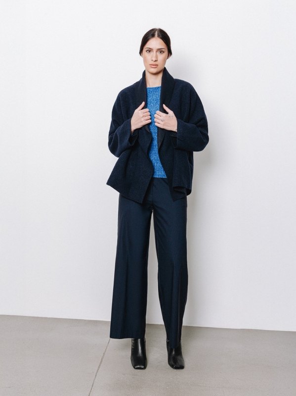 Giacca in lana cotta