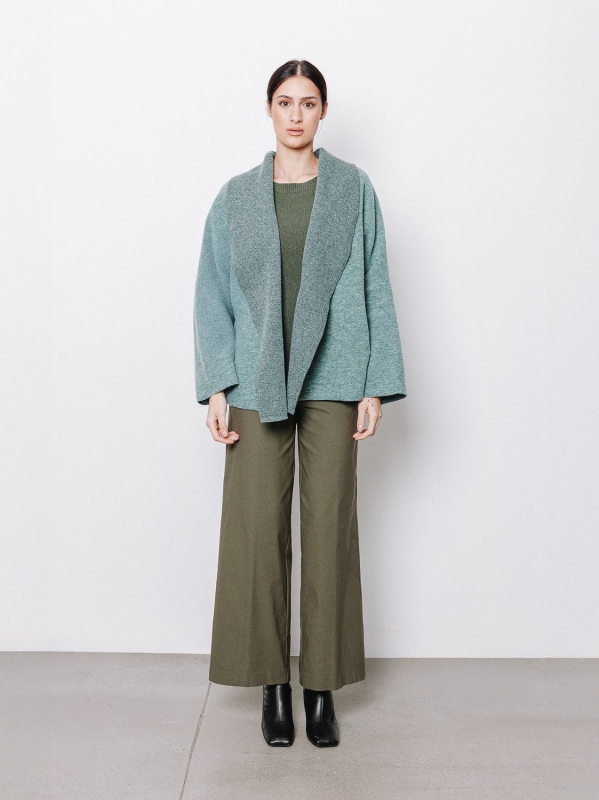 Giacca in lana cotta