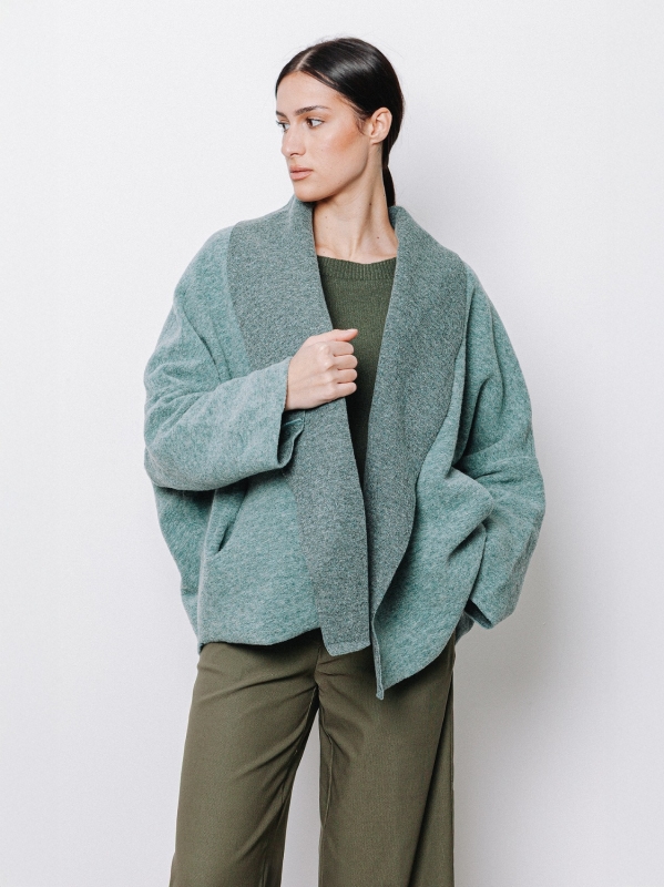 Giacca in lana cotta