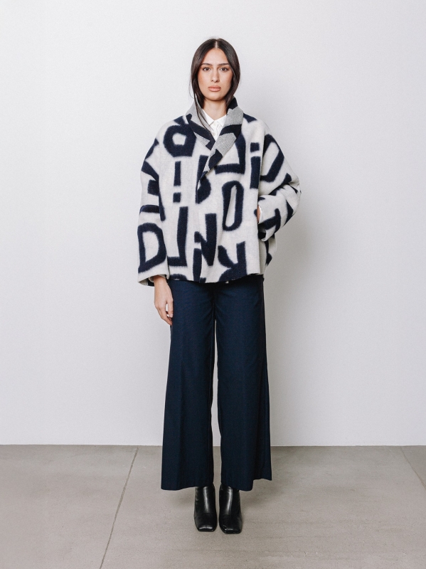 Giacca oversize #LETTERING