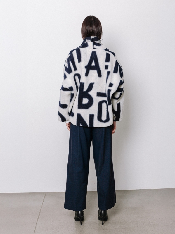 Giacca oversize #LETTERING