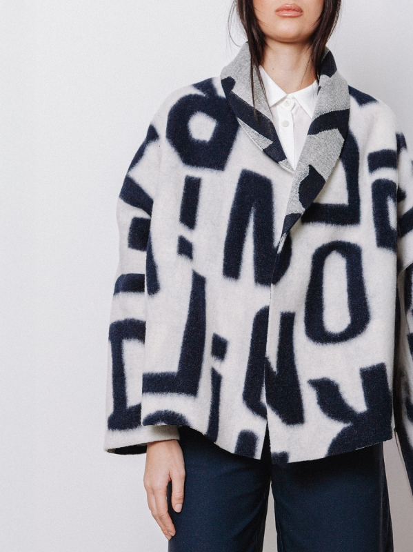 Giacca oversize #LETTERING