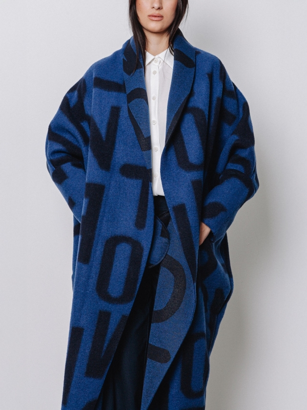 Maxi cardigan #LETTERING