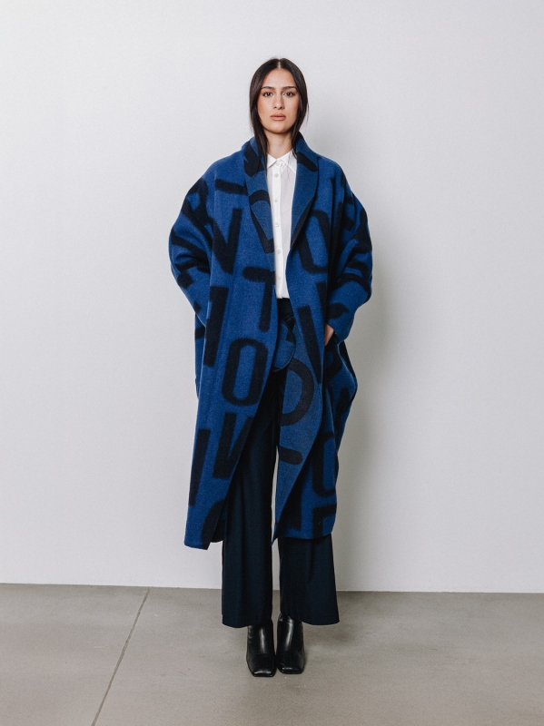 Maxi cardigan #LETTERING