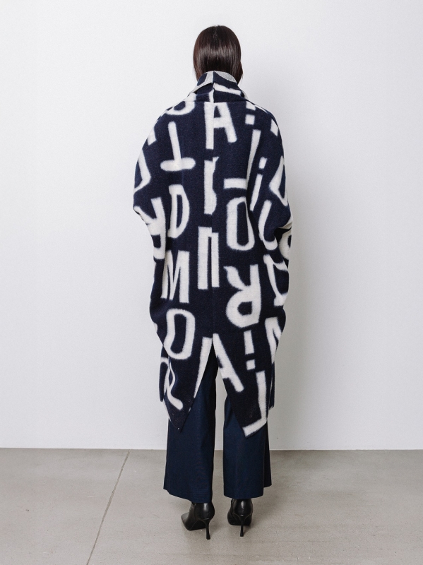 Maxi cardigan #LETTERING