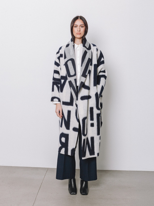 Maxi cardigan #LETTERING