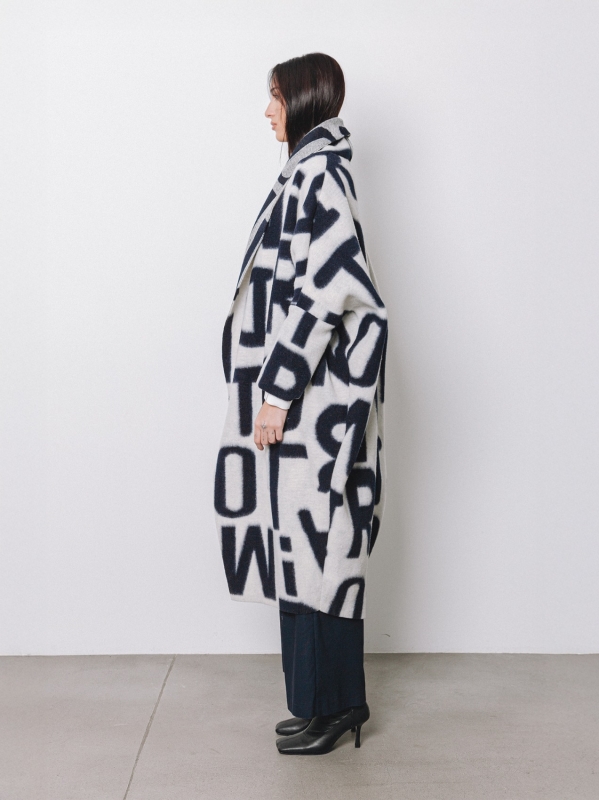 Maxi cardigan #LETTERING