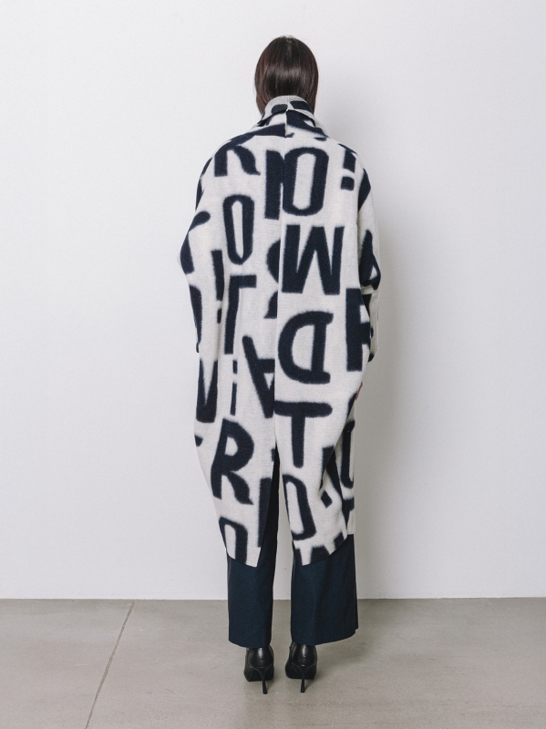 Maxi cardigan #LETTERING