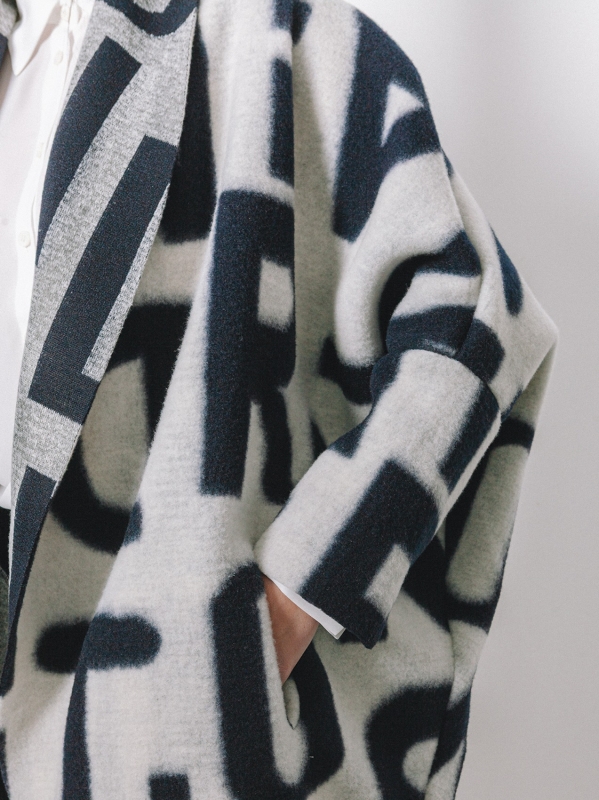 Maxi cardigan #LETTERING