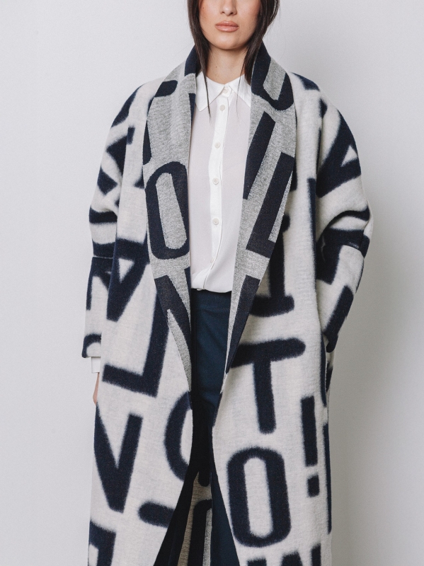 Maxi cardigan #LETTERING