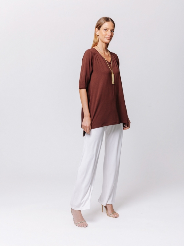 T-shirt svasata in jersey Midali Toujours