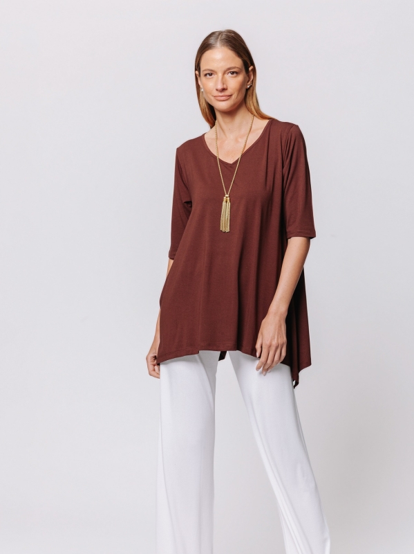 T-shirt svasata in jersey Midali Toujours