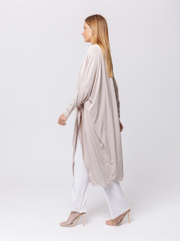 Cardigan Icona Essentials in Jersey Bielastico di Viscosa