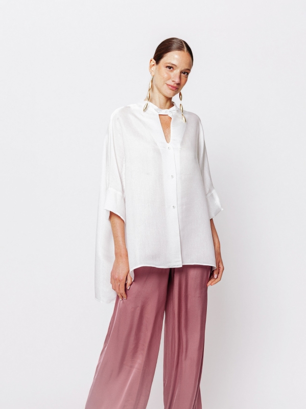 Camicia Fluida Iridescente