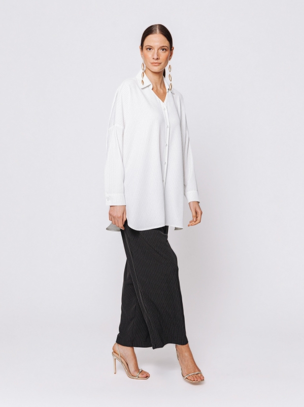 Midali Toujours pinstripe shirt jacket