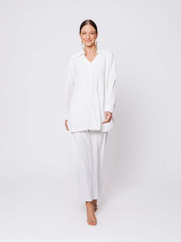 Giacca camicia gessata Midali Toujours