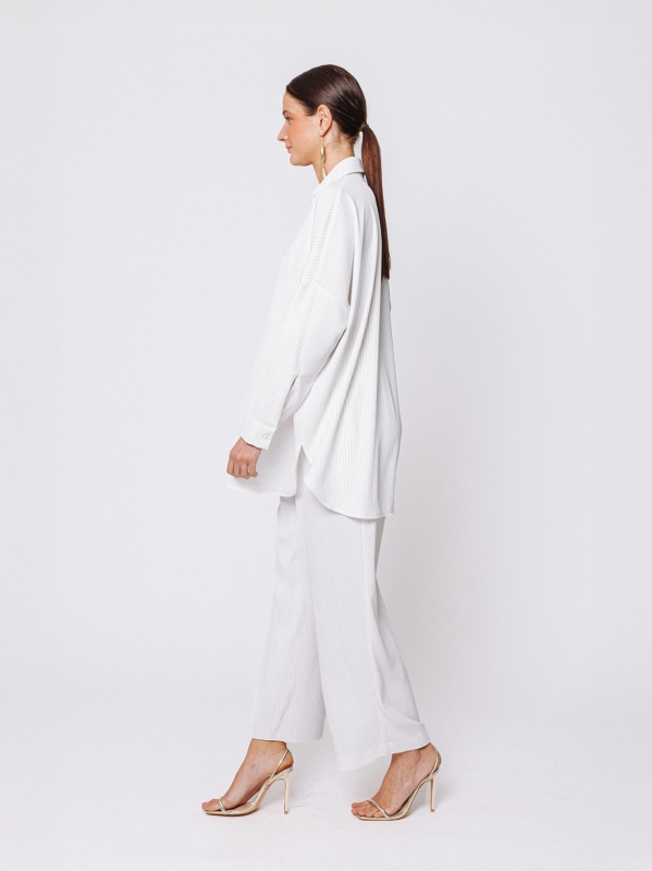 Midali Toujours pinstripe shirt jacket