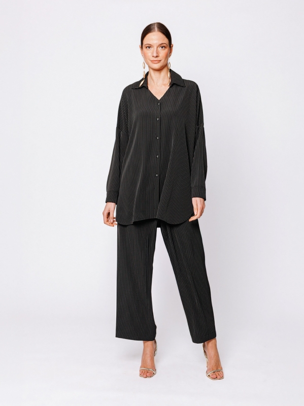 Midali Toujours pinstripe shirt jacket