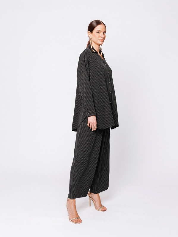 Midali Toujours pinstripe shirt jacket