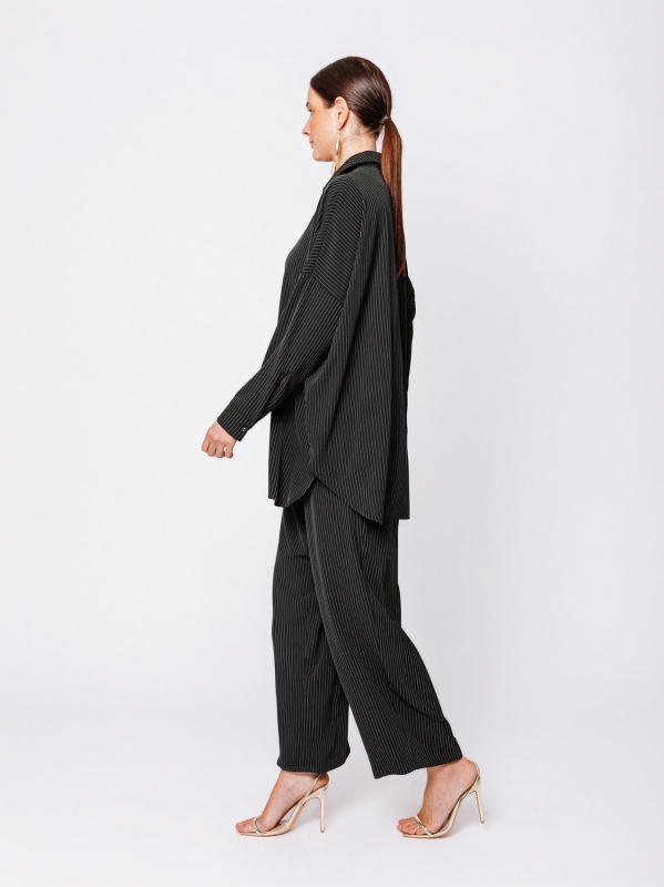 Midali Toujours pinstripe shirt jacket