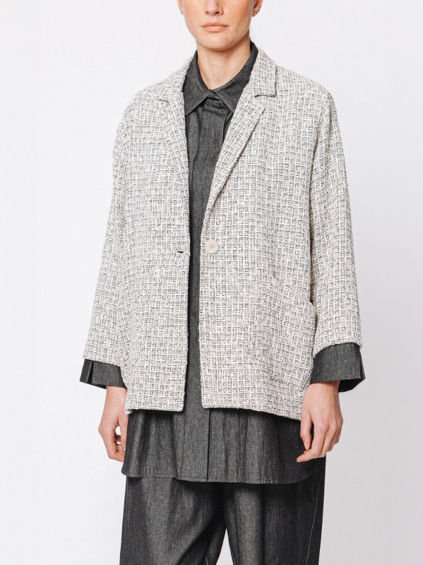 Midali Toujours jacket in two-tone tweed