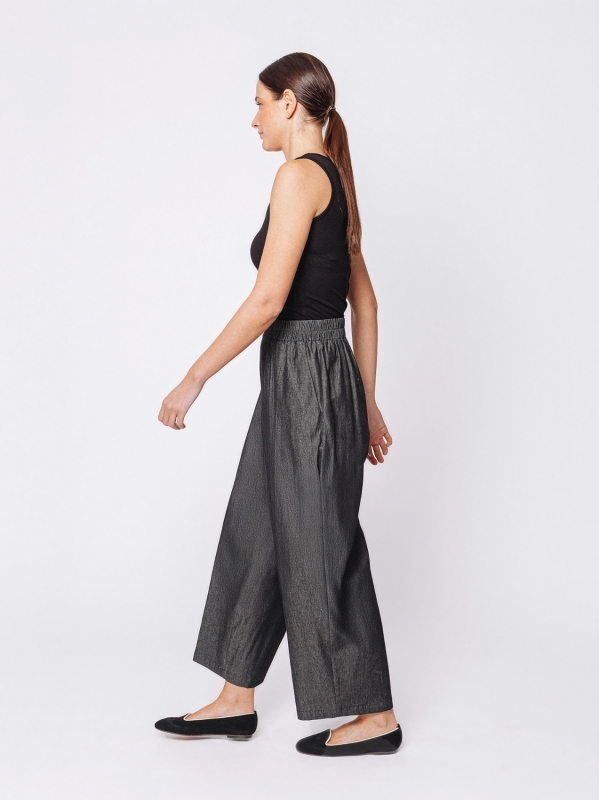 Midali Toujours baggy trousers in chambray jeans