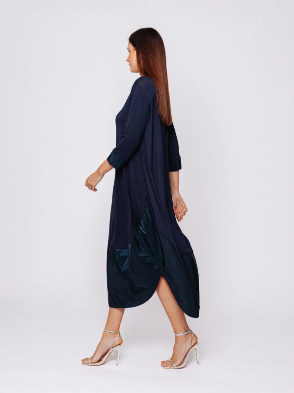 Abito Midali Toujours con inserto in tessuto tecnico