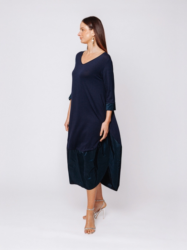 Midali Toujours dress with technical fabric insert